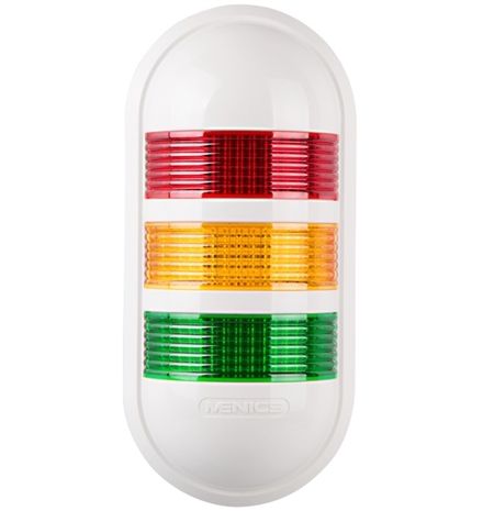 Menics PWEB-302-RYG 3 Tier LED Tower Light, Red Yellow Green, w/ Buzzer
