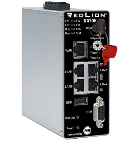 Red Lion Keyed Remote Access Router with Serial, US Server