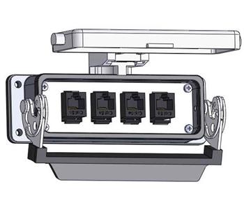 Mencom RJ45-4-24LS Panel Interface Connector