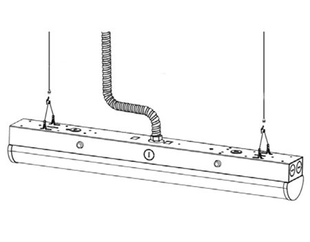 Remphos Suspension Kit for Single LED Linear Fixture