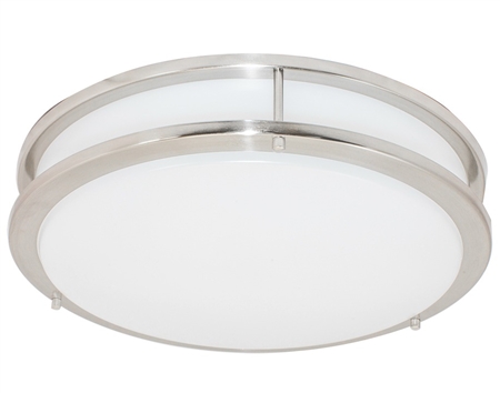 Remphos 10W LED Designer Drum Ceiling Fixture, 18", 4000K