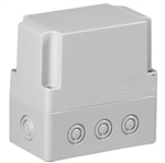 Sealcon S3120066372MGU Screw Cover Enclosure, 4.92" X 2.95" X 4.92", Metric Knockouts, Solid Cover