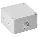 Sealcon S3120101006MGU Screw Cover Enclosure, 3.94" X 3.94" X 2.36", Metric Knockouts, Solid Cover