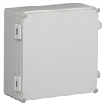 Sealcon Hinged Lid Enclosure, 15.75" X 15.75" X 5.18", Solid Cover