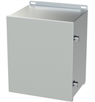 Saginaw Stainless Steel Continuous Hinge Enclosure, 12.13" x 10" x 8"