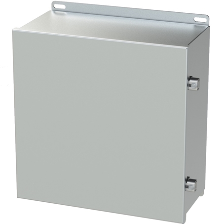 Saginaw Stainless Steel Continuous Hinge Enclosure, 12.13" x 12" x 6"