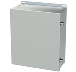Saginaw Stainless Steel Continuous Hinge Enclosure, 14.13" x 12" x 6"