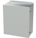 Saginaw Stainless Steel Continuous Hinge Enclosure, 16.13" x 14" x 8"