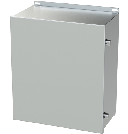 Saginaw Stainless Steel Continuous Hinge Enclosure, 16.13" x 14" x 8"