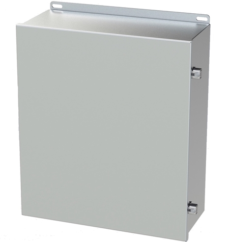 Saginaw Stainless Steel Continuous Hinge Enclosure, 16.13" x 14" x 6"