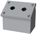 Saginaw Sloped Front Push Button Box, 2 Position, 22.5mm