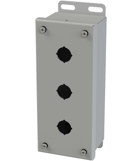 Saginaw SCE-3PBI Push Button Box, 3 Position, 22.5mm