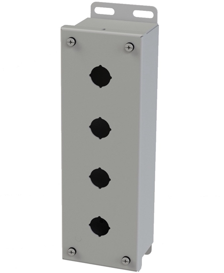 Saginaw SCE-4PBI Push Button Box, 4 Position, 22.5mm