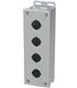 Saginaw Push Button Box, Stainless Steel, 4 Position, 30.5mm