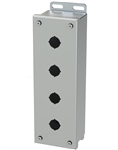 Saginaw SCE-4PBSSI Stainless Steel Push Button Box, 4 Position, 22.5mm