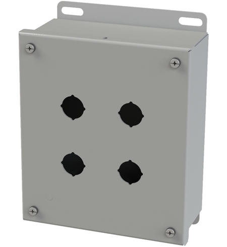 Saginaw SCE-4SPBI Push Button Box, 4 Position, 22.5mm