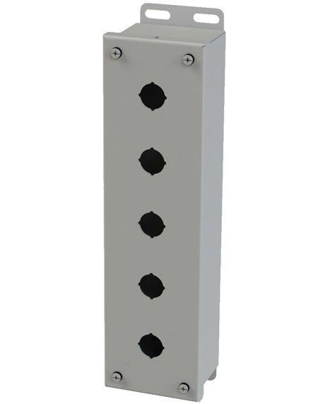 Saginaw SCE-5PBI Push Button Box, 5 Position, 22.5mm