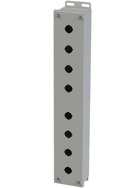 Saginaw SCE-8PBI Push Button Box, 8 Position, 22.5mm