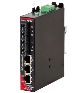 Sixnet 5 Port Industrial Ethernet Switch - SLX-5MS-4SC