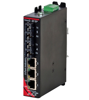 Sixnet 5 Port Industrial Ethernet Switch - SLX-5MS-5SC