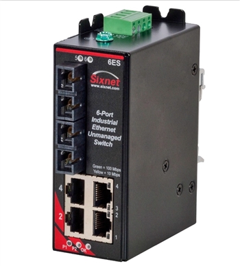 Sixnet 6 Port Industrial Ethernet Switch - SLX-6ES-4SC