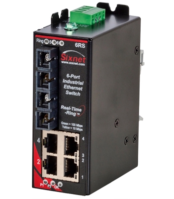 Sixnet 6 Port Ethernet Ring Switch - SLX-6RS-5SC-D1