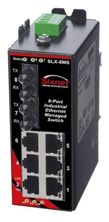 Sixnet 8 Port Industrial Ethernet Switch - SLX-8MS-5ST