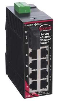 Sixnet 9 Port Industrial Ethernet Switch - SLX-9ES-3SCL