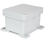 Sealcon SUPCG040608HS Hinged Lid Enclosure, 9.87" X 8.28" X 5.47", Solid Cover, Padlock Clamp