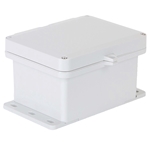 Sealcon Hinged Lid Enclosure, 9.85" X 8.28" X 5.27", Solid Cover & Metal Latch
