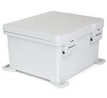 Sealcon SUPCG061012HNL Hinged Lid Enclosure, 13.84" X 12.11" X 7.47", Solid Cover, Plastic Latch