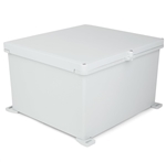 Sealcon SUPCG101618HS Hinged Lid Enclosure, 19.87" X 18.37" X 11.47", Solid Cover, Padlock Clamp