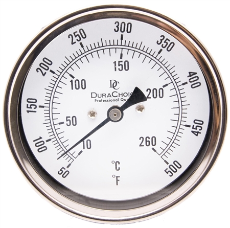 DuraChoice T3D90500 Bi-Metal Thermometer, 3" Dial