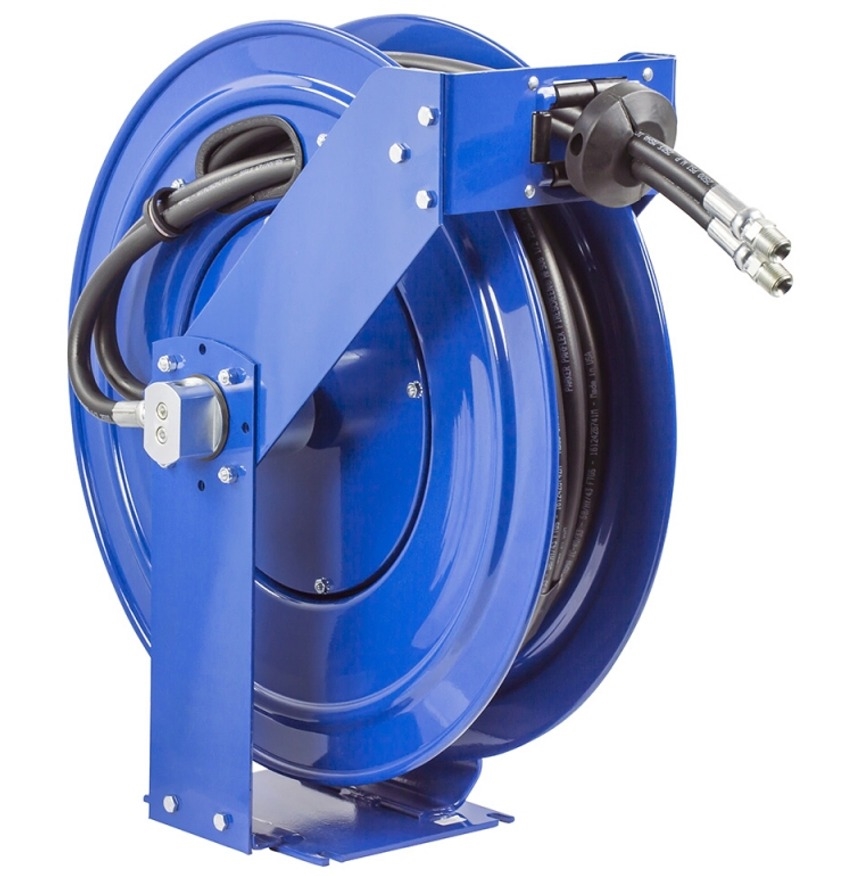 Coxreels TDMP-N-350 Dual Hydraulic Hose Reel, 50 Ft, 3000 PSI, Hose Included