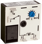 Macromatic THR-10568-35J Encapsulated Time Delay Relay, Interval On, 24V, 1-100 Hrs, Internal Jumper