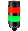 Qronz Red & Green Standard 2 Stack LED Tower Light, Lead Wire, 24V