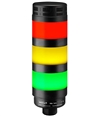 Qronz Red Yellow & Green Standard 3 Stack LED Tower Light, Quick Disconnect, 12V