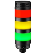 Qronz Red Yellow & Green Standard 3 Stack LED Tower Light, Quick Disconnect, 24V