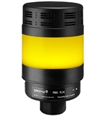 Qronz TL70BK-AFY-LN12 Standard 1 Stack LED Tower Light, Lead Wire, 12V