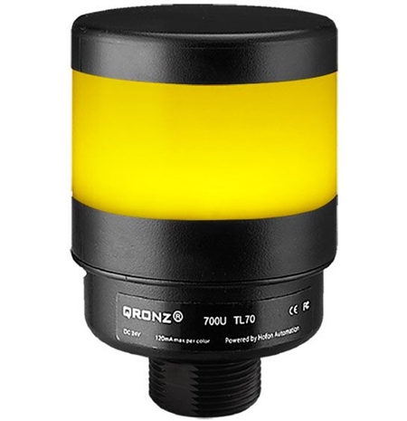 Qronz TL70BK-NY-QD12 Standard 1 Stack LED Tower Light, Quick Disconnect, 12V