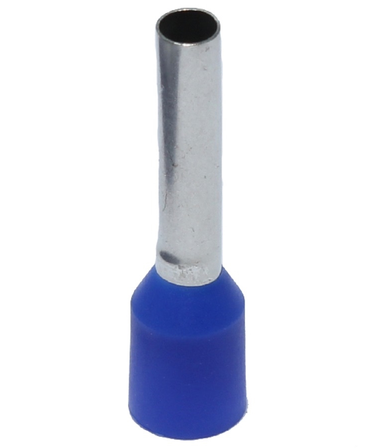 Z+F Blue Polypropylene Insulated End Sleeve, 14 AWG, 0.75
