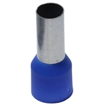 Z+F Blue Polypropylene Insulated End Sleeve, 6 AWG, 0.87" Length