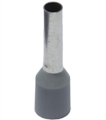 Z+F Gray Polypropylene Insulated End Sleeve, 14 AWG, 0.67" Length