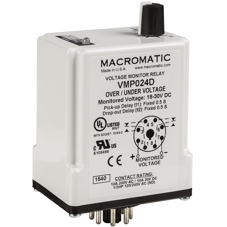 Macromatic VMP024D Over/Undervoltage Monitor Relay