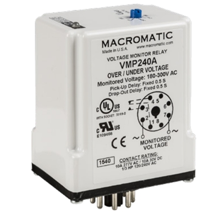 Macromatic VMP240A Over/Undervoltage Monitor Relay