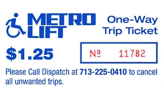 METROLift One-Way Trip Ticket