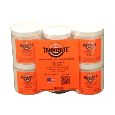 TANNERITE,  1/2 POUND, 4 PAC