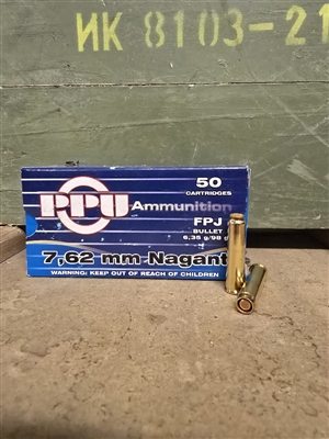 PPU 7.62 NAGANT 98GR FMJ