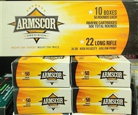 ARMSCOR .22LR 36 GR. HIGH VELOCITY HOLLOW POINT