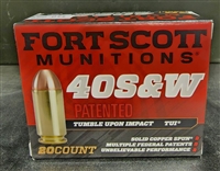 FORT SCOTT .40 S&W 125 GR. TUMBLE UPON IMPACT